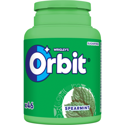 Orbit Spearmint mentaízű cukormentes rágógumi édesítőszerrel 64 g