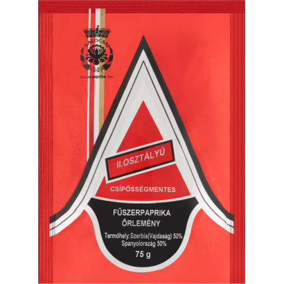 Kalocsai II. osztályú csípősségmentes fűszerpaprika őrlemény 75 g