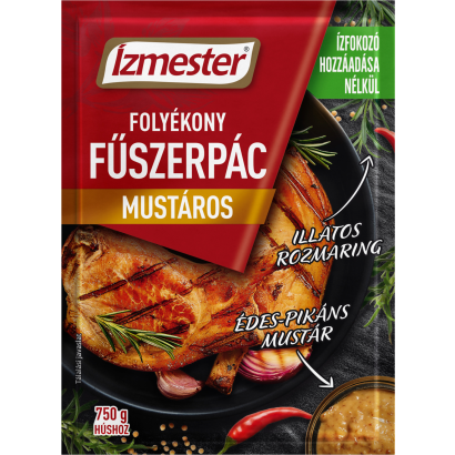 Ízmester mustáros folyékony fűszerpác 80 ml