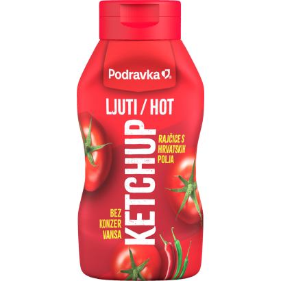 PODRAVKA ketchup csípős 500 g