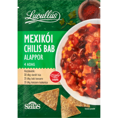 Lucullus mexikói chilis bab alappor 45 g