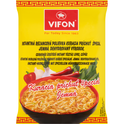 Vifon csípős csirkehús ízesítésű instant tésztás leves 60 g