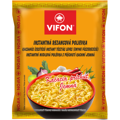 Vifon kacsahús ízesítésű, enyhe fűszerezésű instant tésztás leves 60 g