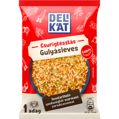 Delikát csípős csurigtésztás gulyásleves 59 g