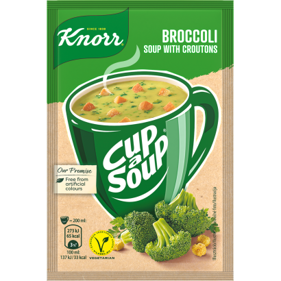Knorr Cup a Soup instant brokkolikrémleves zsemlekockával 16 g
