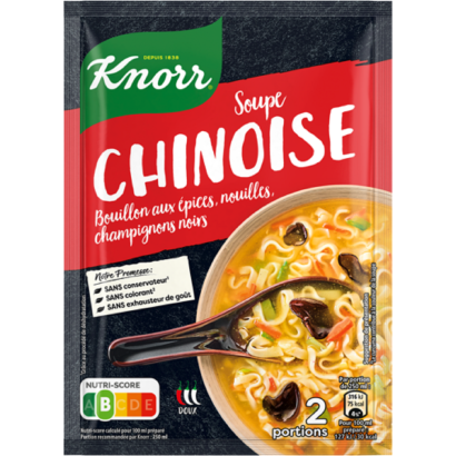 Knorr kínai stílusú leves tésztával, fafülgombával és fűszerekkel 45 g