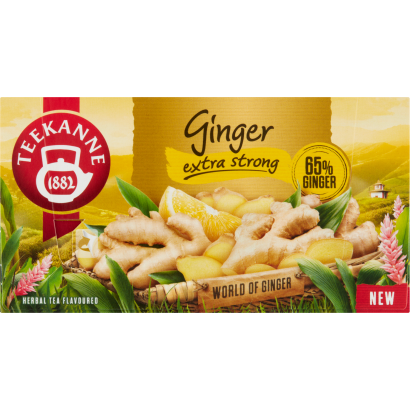 Teekanne Ginger Extra Strong citrom ízesítésű gyömbértea keverék 20 filter 35 g
