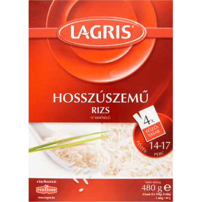 Lagris hosszúszemű rizs főzőtasakban 4 x 120 g (480 g)