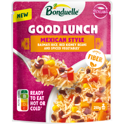 Bonduelle Good Lunch mexikói ízvilág basmati rizs, vörösbab és zöldségek fűszerezett keveréke 250 g