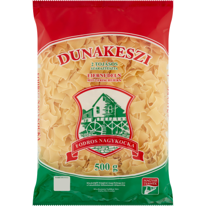 Dunakeszi fodros nagykocka 2 tojásos száraztészta 500 g