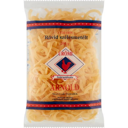 Ürömi Arnold rövid szélesmetélt 8 tojásos száraztészta 200 g