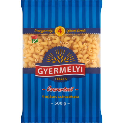Gyermelyi csavartcső 4 tojásos száraztészta 500 g