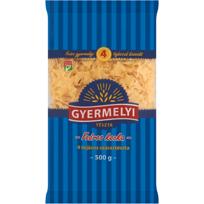 Gyermelyi fodros kocka 4 tojásos száraztészta 500 g