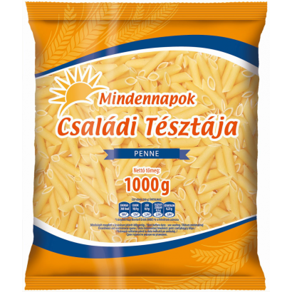 Mindennapok Családi Tésztája Penne tojás nélküli száraztészta 1 kg