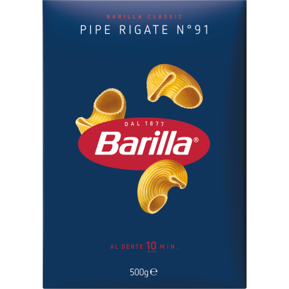 Barilla pipe rigate apró durum száraztészta 500 g