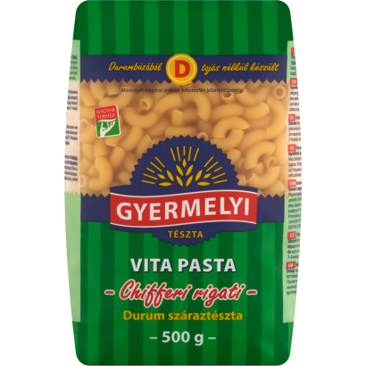 Gyermelyi Vita Pasta Chifferi Rrigati durum száraztészta 500 g