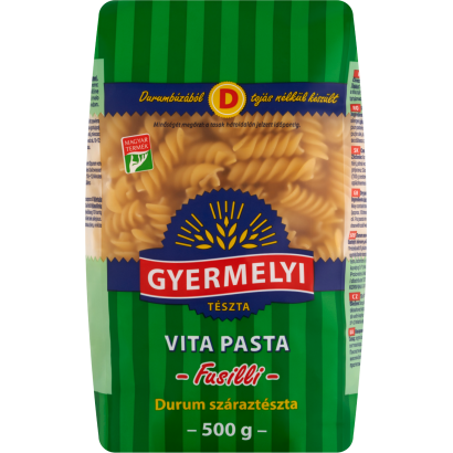 Gyermelyi Vita Pasta Fusilli durum száraztészta 500 g