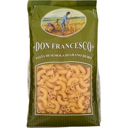Don Francesco cornetti rigati durum száraztészta 500 g