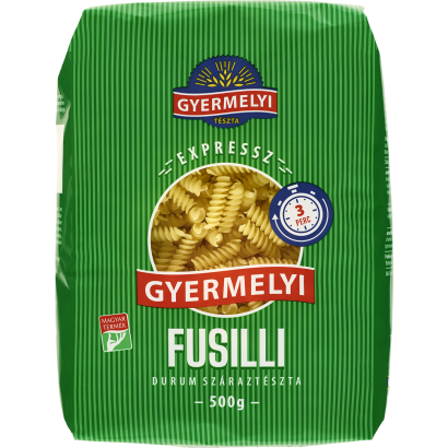 Gyermelyi Expressz Fusilli durum száraztészta 500 g