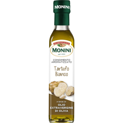 Monini szarvasgomba aromával ízesített extra szűz olívaolaj-alapú öntet 250 ml