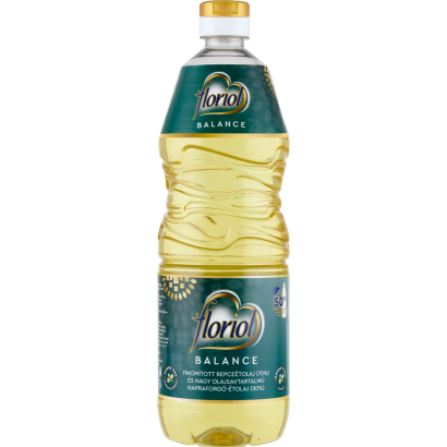 Floriol Omega+ finomított repceétolaj és nagy olajsavtartalmú napraforgó-étolaj keveréke 1 l