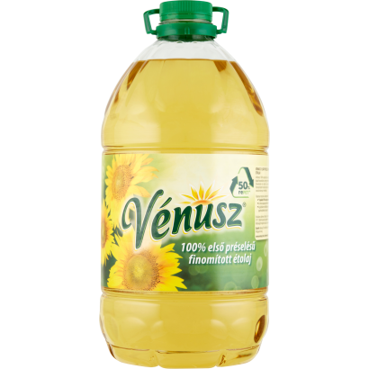 Vénusz 100% első préselésű finomított napraforgó-étolaj 5 l