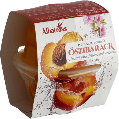 Albatross hámozott, darabolt őszibarack 230 g