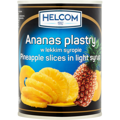Helcom szeletelt ananász enyhén cukrozott lében 565 g