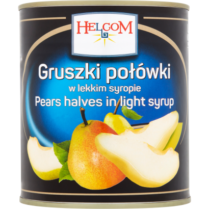 Helcom felezett körte cukrozott lében 820 g