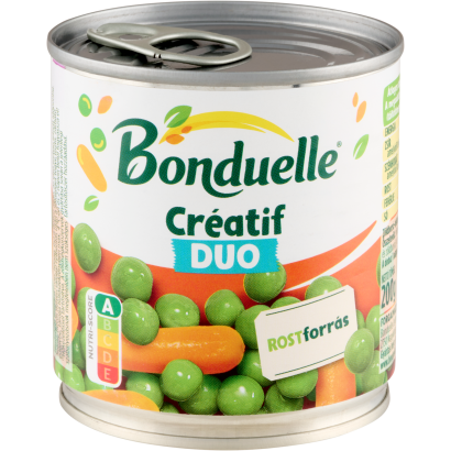 Bonduelle Créatif Duo zöldborsó-bébirépa keverék 200 g