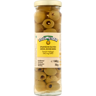 Happy Frucht zöld spanyol olajbogyó mag nélkül 140 g