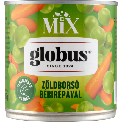 Globus Mix zöldborsó bébirápával 400 g