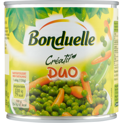 Bonduelle Créatif Duo zöldborsó-bébirépa keverék 400 g