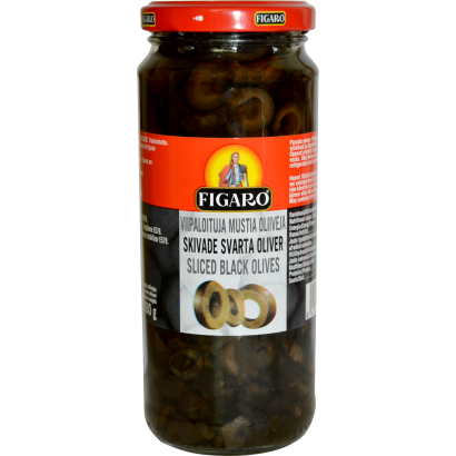 Figaró fekete szeletelt olivabogyó 340g/180 g