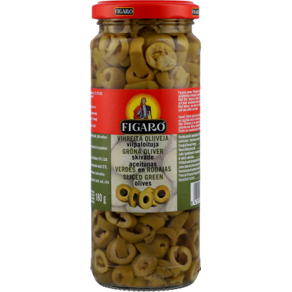 Figaro zöld olivabogyó szeletelt 340/180 g