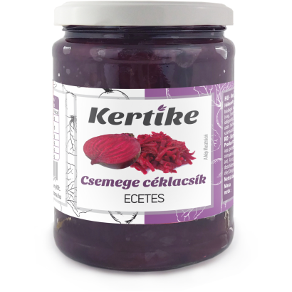Kertike csemege céklacsík 520/330 g