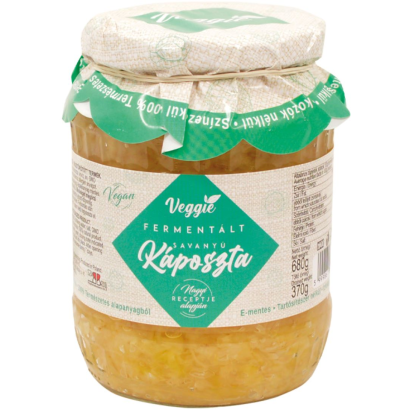 Veggie fermentált savanyú káposzta 680/370 g
