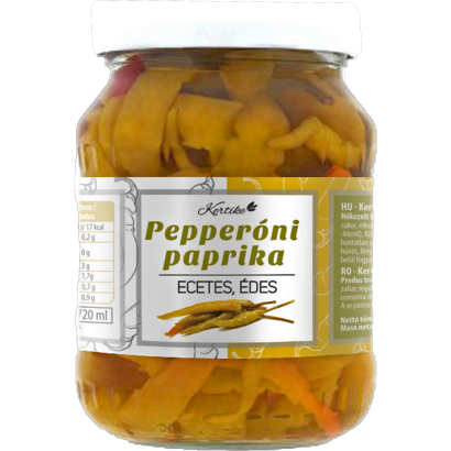 Kertike pepperóni paprika csemege 300/660 g