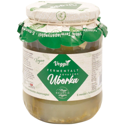 Veggie fermentált kovászos uborka 610/350 g
