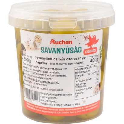 Savanyított cseresznyepaprika 400g