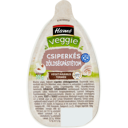Hamé Veggie csiperkés zöldségpástétom 105 g
