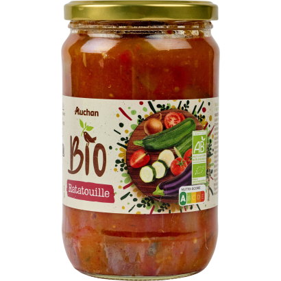 Auchan Kedvenc Bio ratatouille zöldségekből készült francia egytálétel 650 g