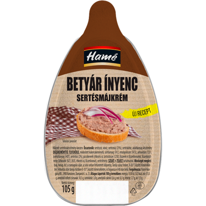 Hamé Betyár ínyenc sertésmájkrém 105 g