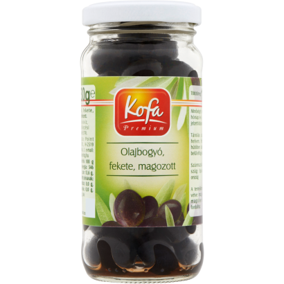 Kofa Premium fekete magozott olajbogyó 230 g