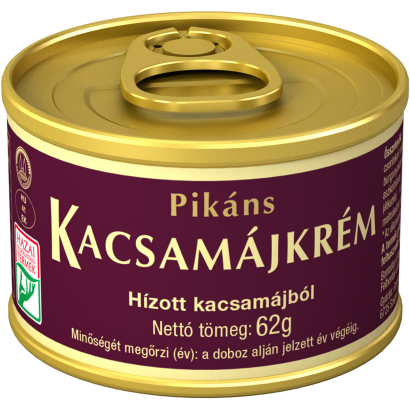 Pikáns kacsamájkrém hízott kacsamájból 62 g