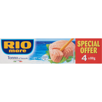 Rio Mare tonhal natúr lében 4 x 80 g