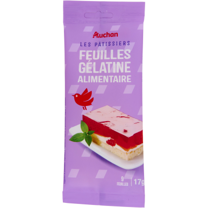 Auchan Kedvenc Lapzselatin 9 db 17 g
