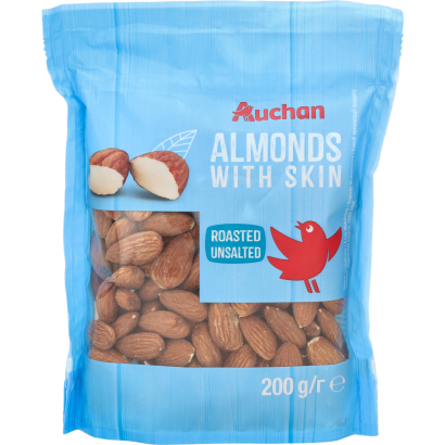 Auchan Kedvenc mandulabél pörkölt, só nélkül 200 g