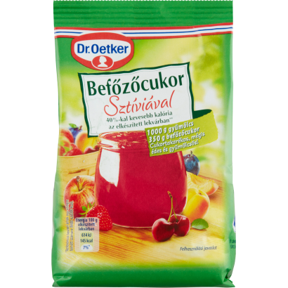 Dr. Oetker befőzőcukor sztíviával 350 g