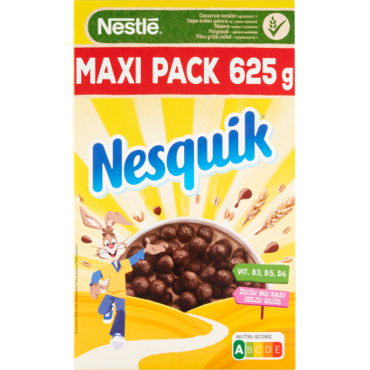 Nestlé Nesquik kakaós ízű, ropogós gabonapehely vitaminokkal és ásványi anyagokkal 625 g